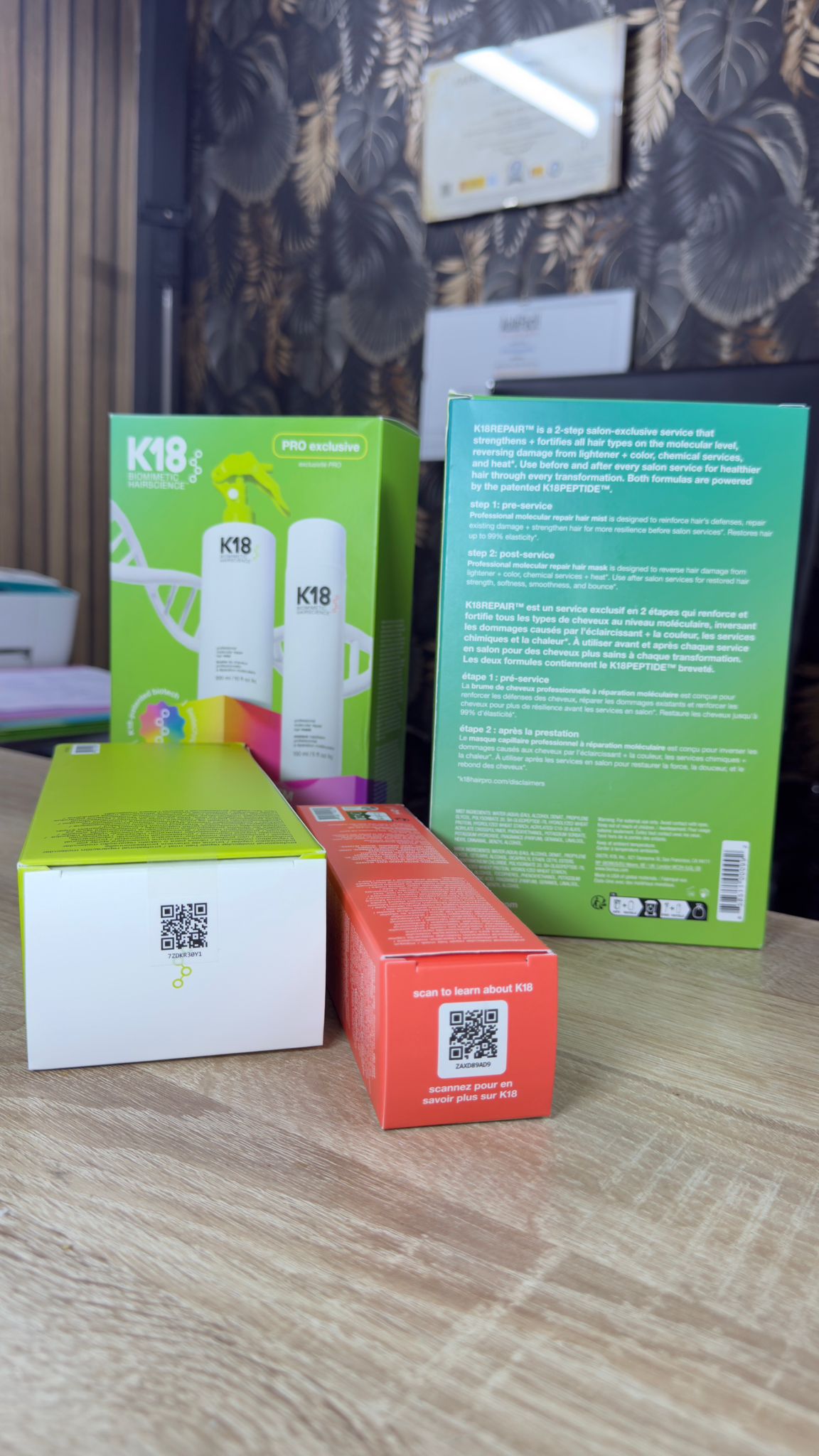 K18 Repair™ Service Kit – El Dúo Definitivo para la Reconstrucción Molecular del Cabello