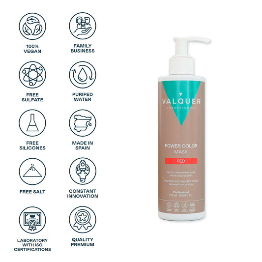 Mascarilla color Rojo - Power Color - 275 ml
