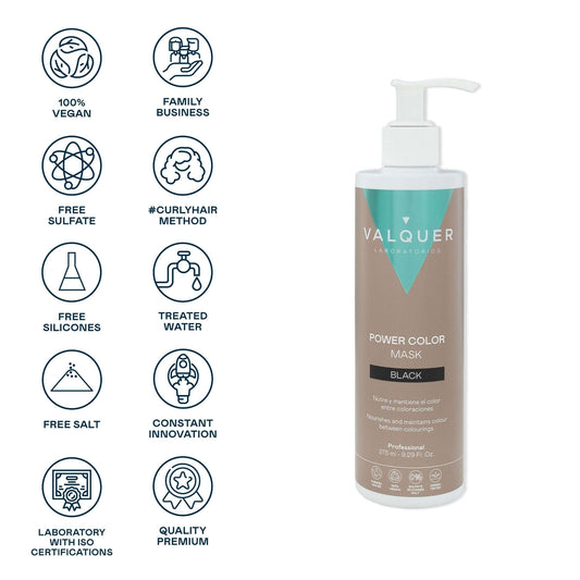 Mascarilla color Negro - Power Color - 275 ml