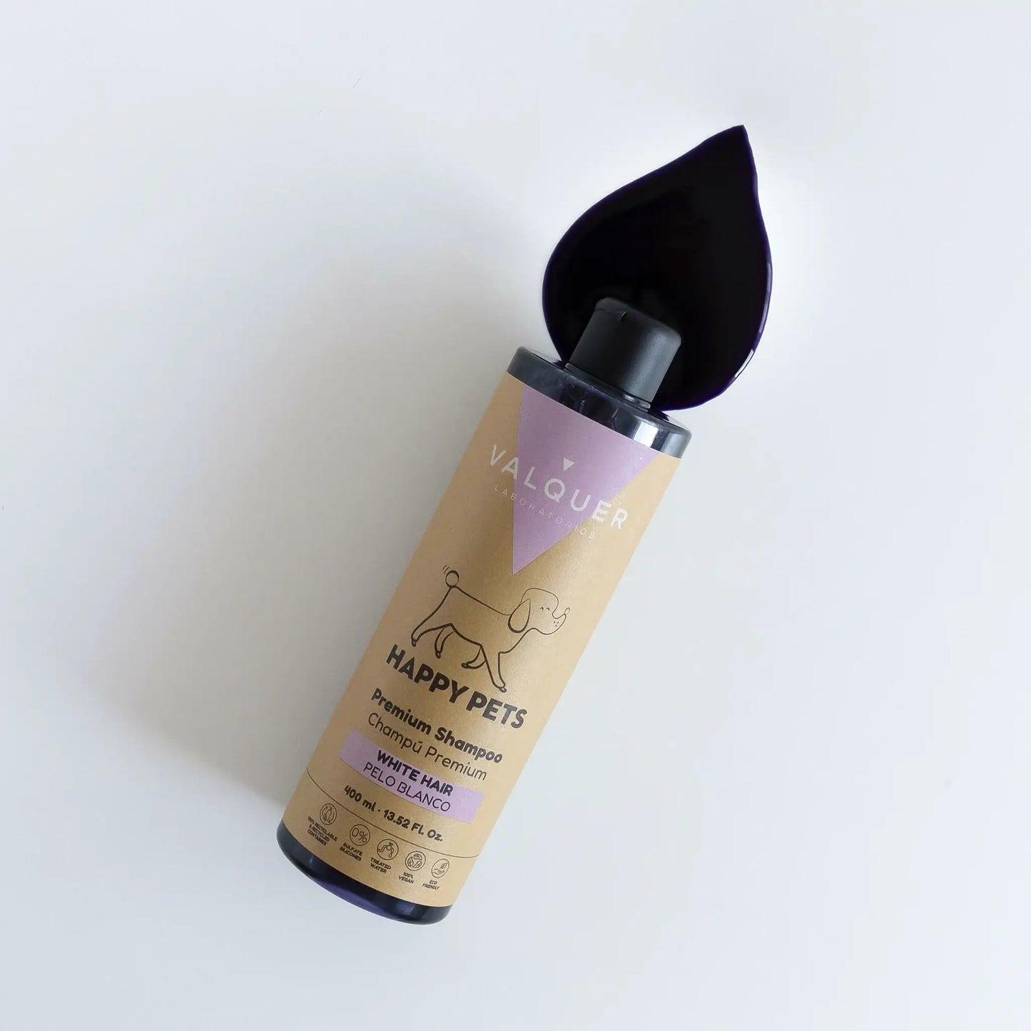 Champú Premium para Mascotas de Pelo Blanco - 400 ml