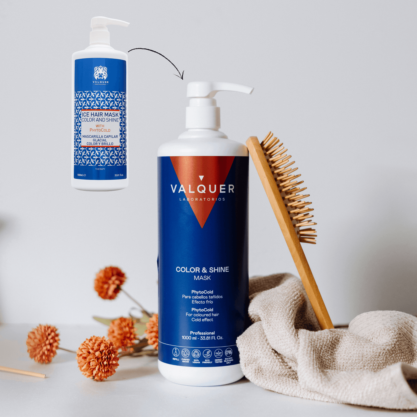 Mascarilla capilar glacial potenciador color y brillo para cabellos teñidos