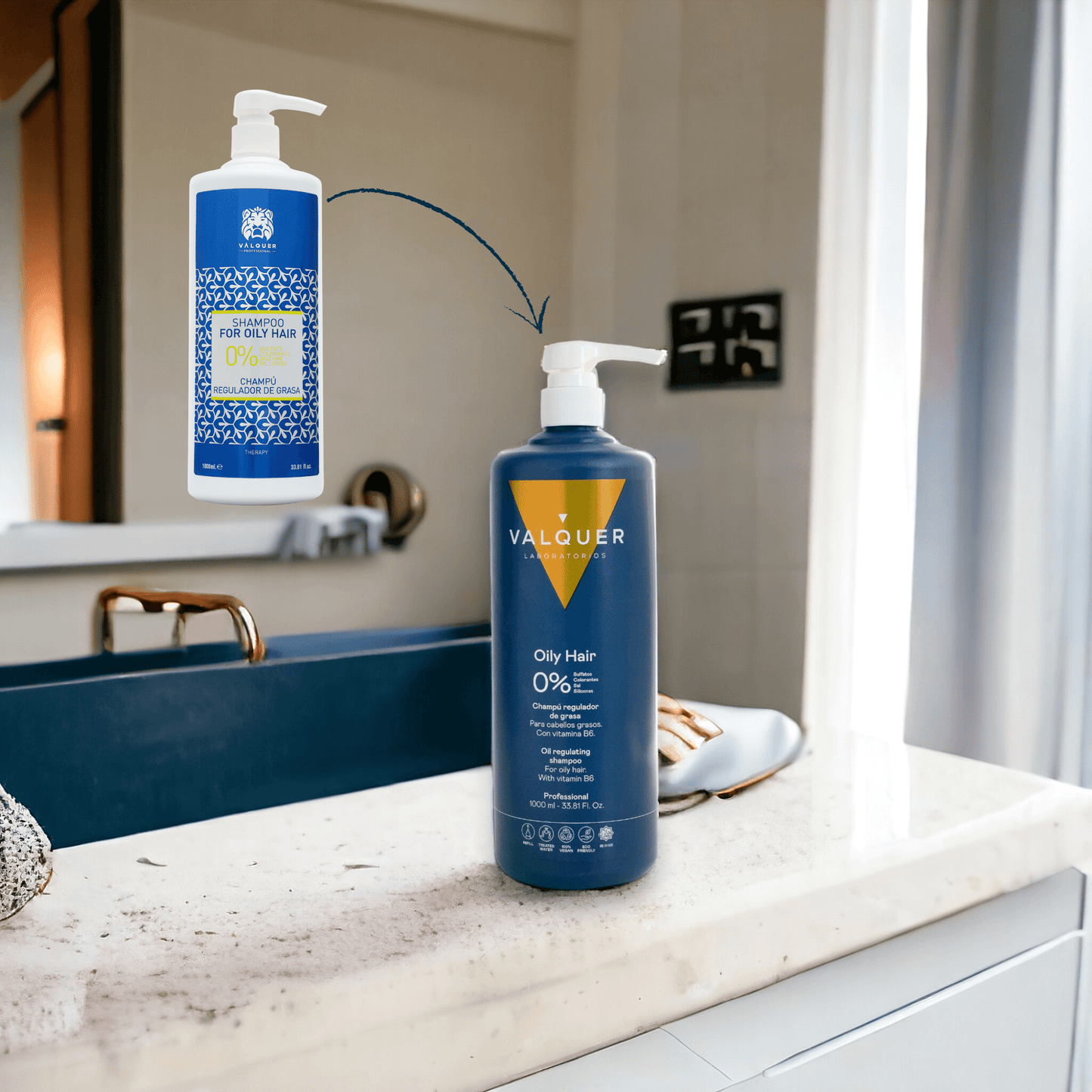 Champú para Cabello Graso - 0% Sin Sulfatos