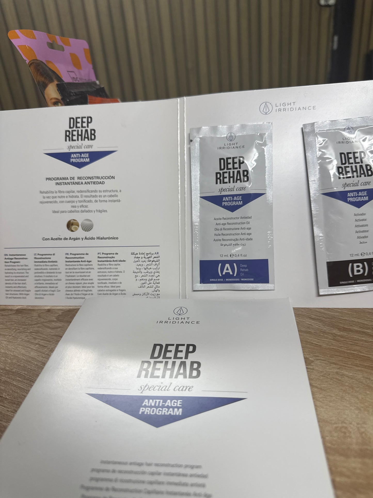 Light Irridiance DEEP REHAB - Programa Anti-Age de Reconstrucción Capilar Instantánea (Aceite de Argán y Ácido Hialurónico)