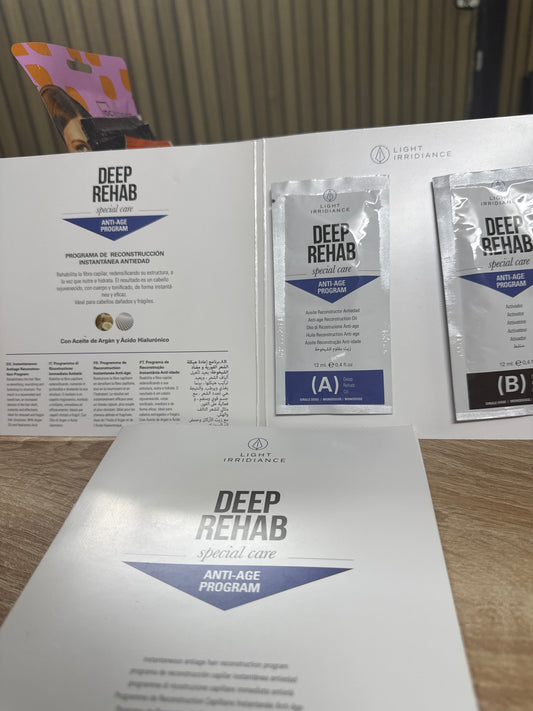 Light Irridiance DEEP REHAB - Programa Anti-Age de Reconstrucción Capilar Instantánea (Aceite de Argán y Ácido Hialurónico)