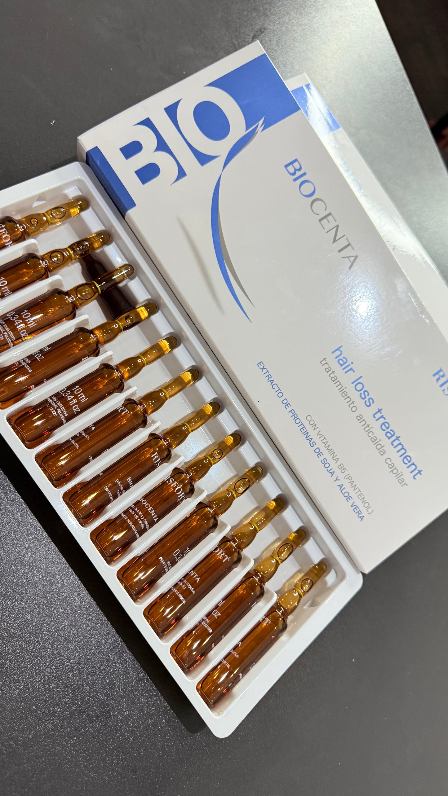 Tratamiento Anticaída en Ampollas con Placenta Vegetal (12 uds)