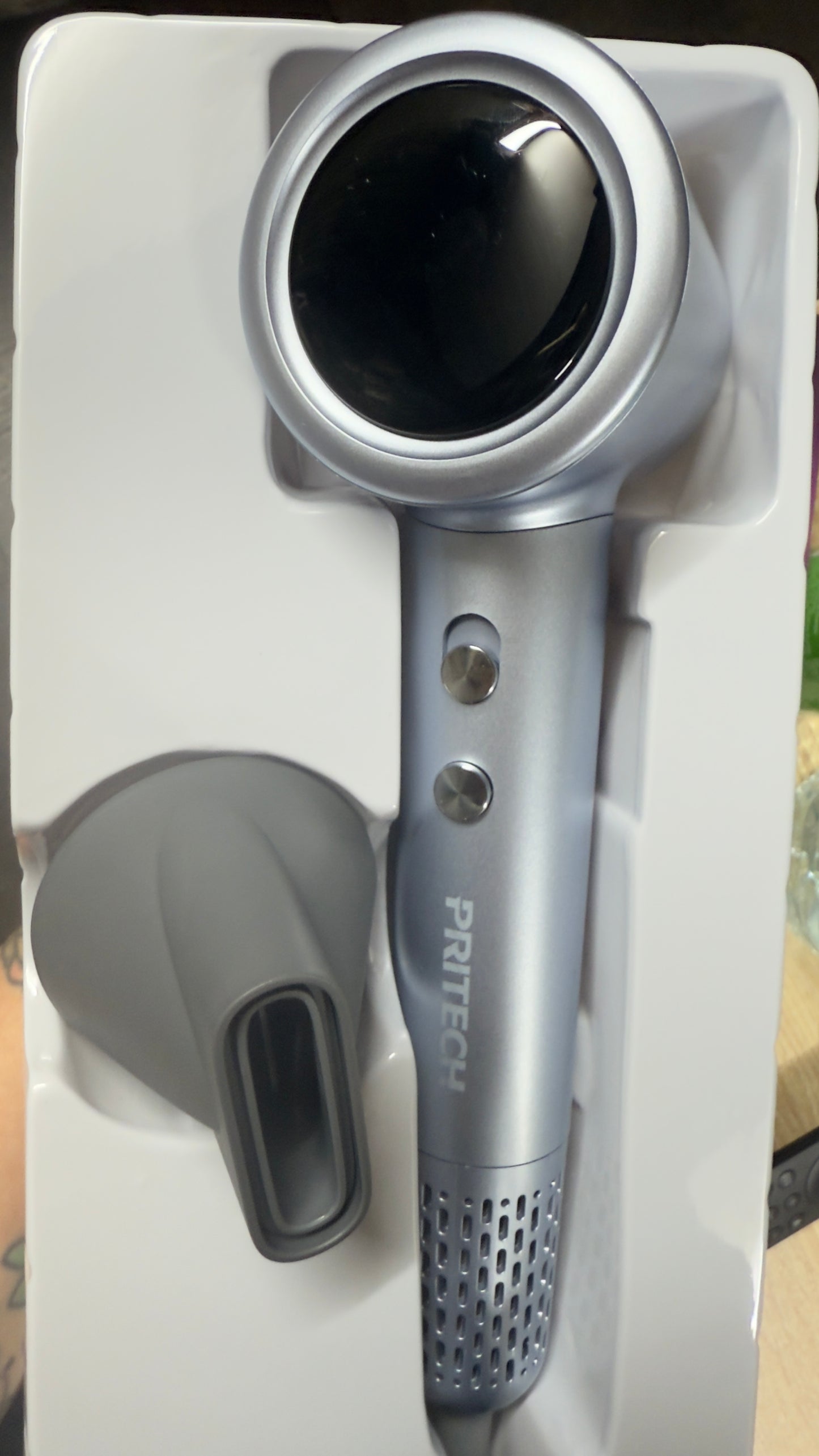 Secador de Pelo Iónico de Alta Velocidad – Edición Premium Plata Glaciar