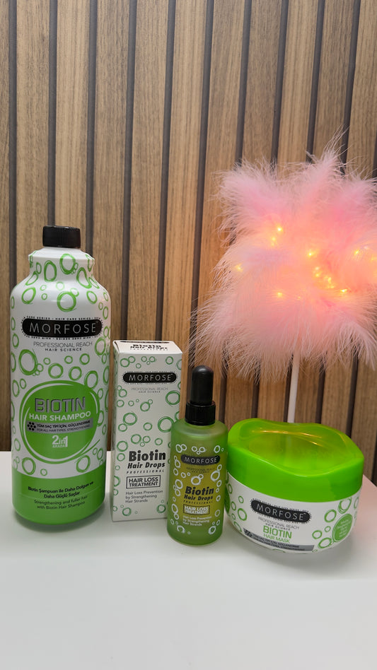 💚 Set Morfose Biotin – Rutina Anticaída y Fortalecedora Completa