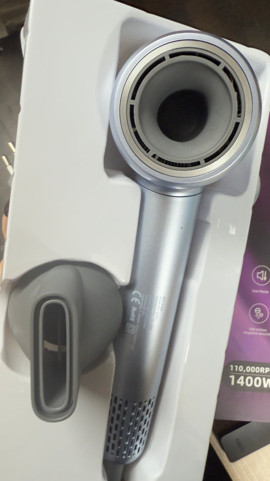 Secador de Pelo Iónico de Alta Velocidad – Edición Premium Plata Glaciar