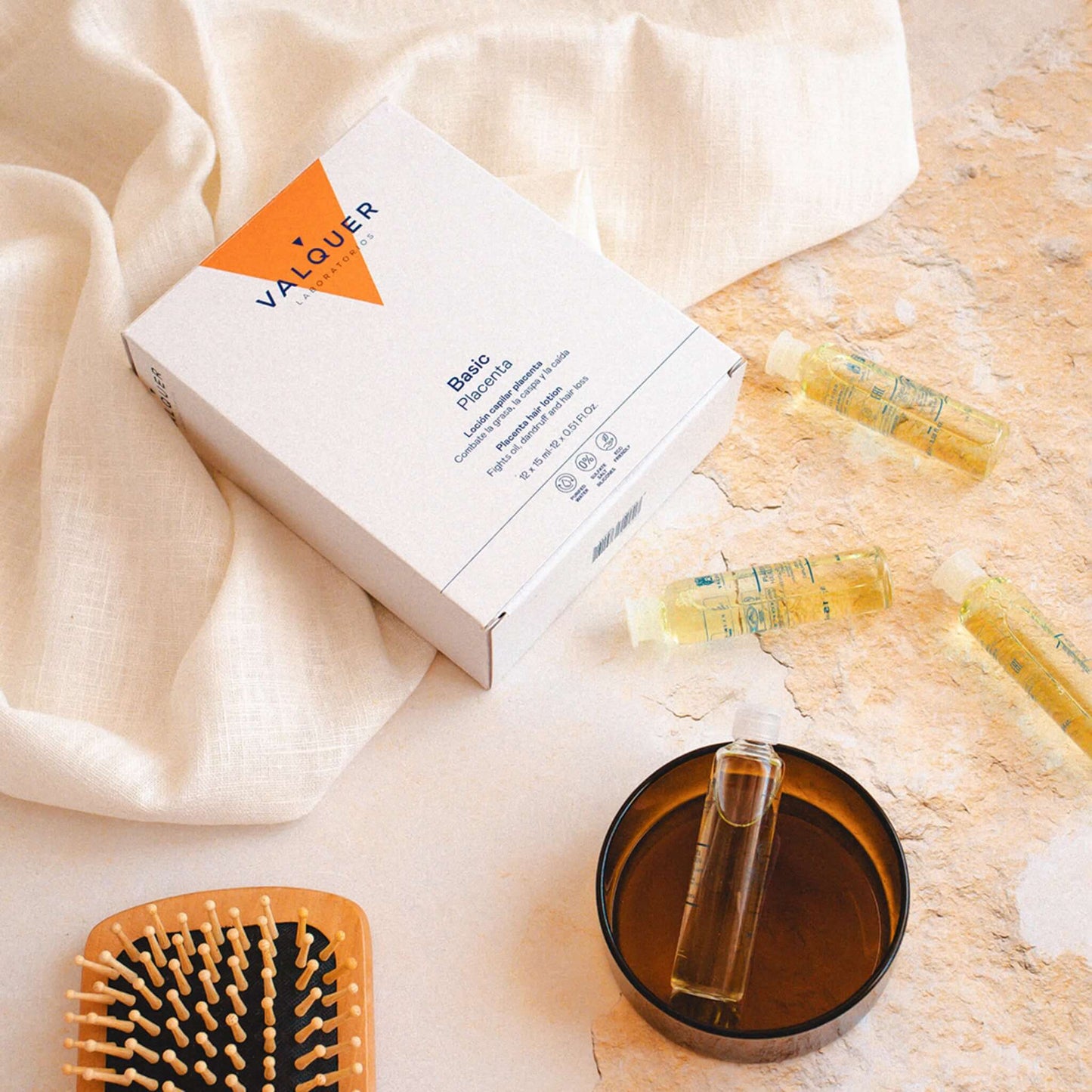 Loción Capilar de Placenta Vegetal - 12x15 ml