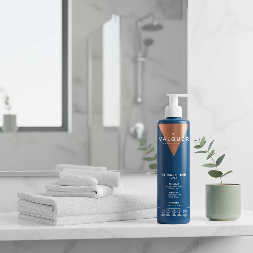 Mascarilla capilar glacial para cabellos lisos