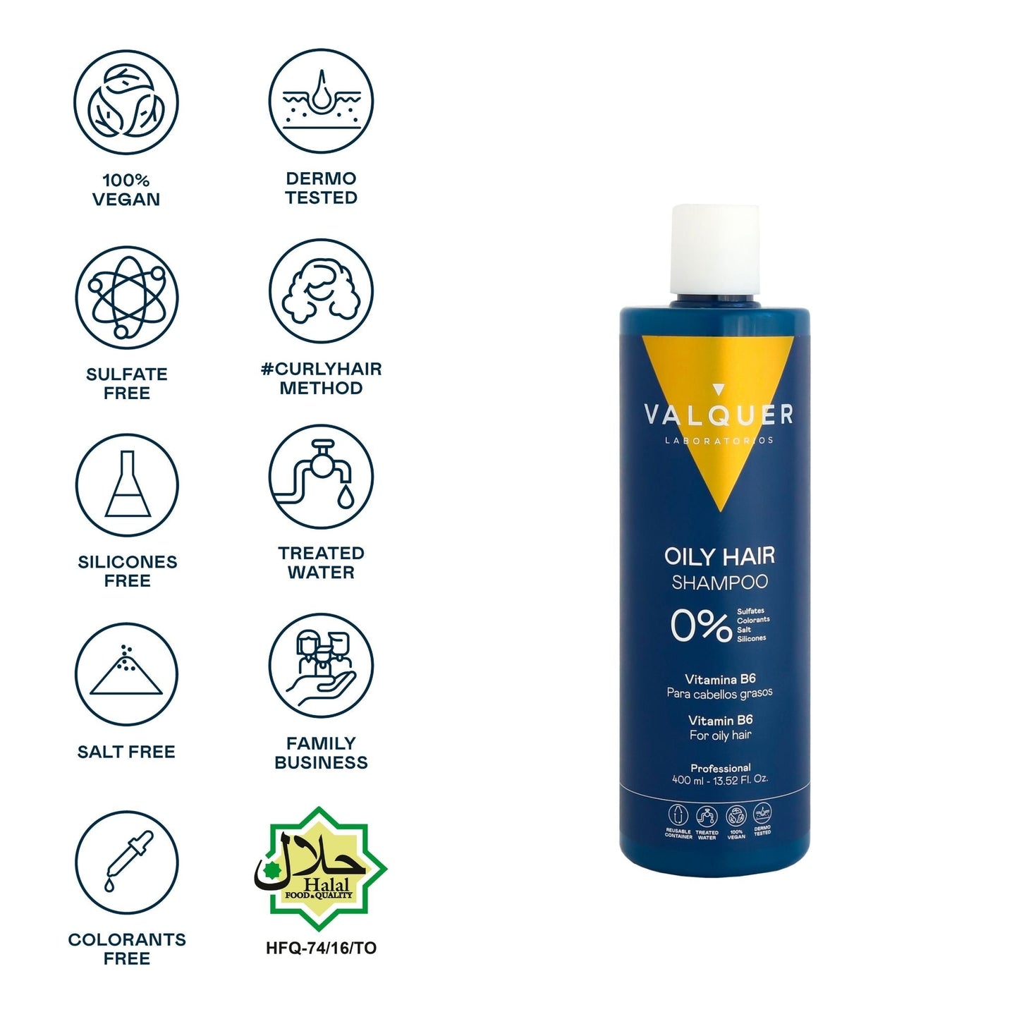 Champú para Cabello Graso - 0% Sin Sulfatos