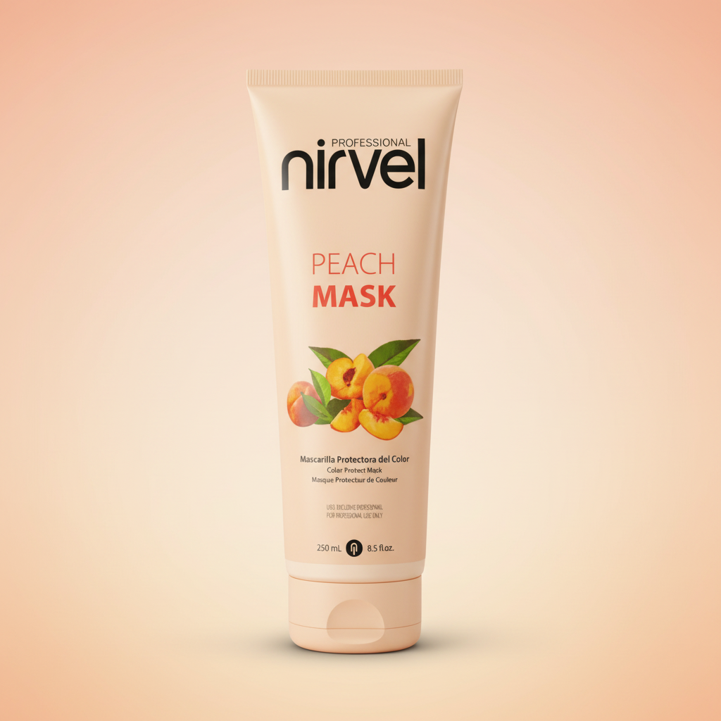 Nirvel Professional Peach Mask Mascarilla Protectora del Color 250ml