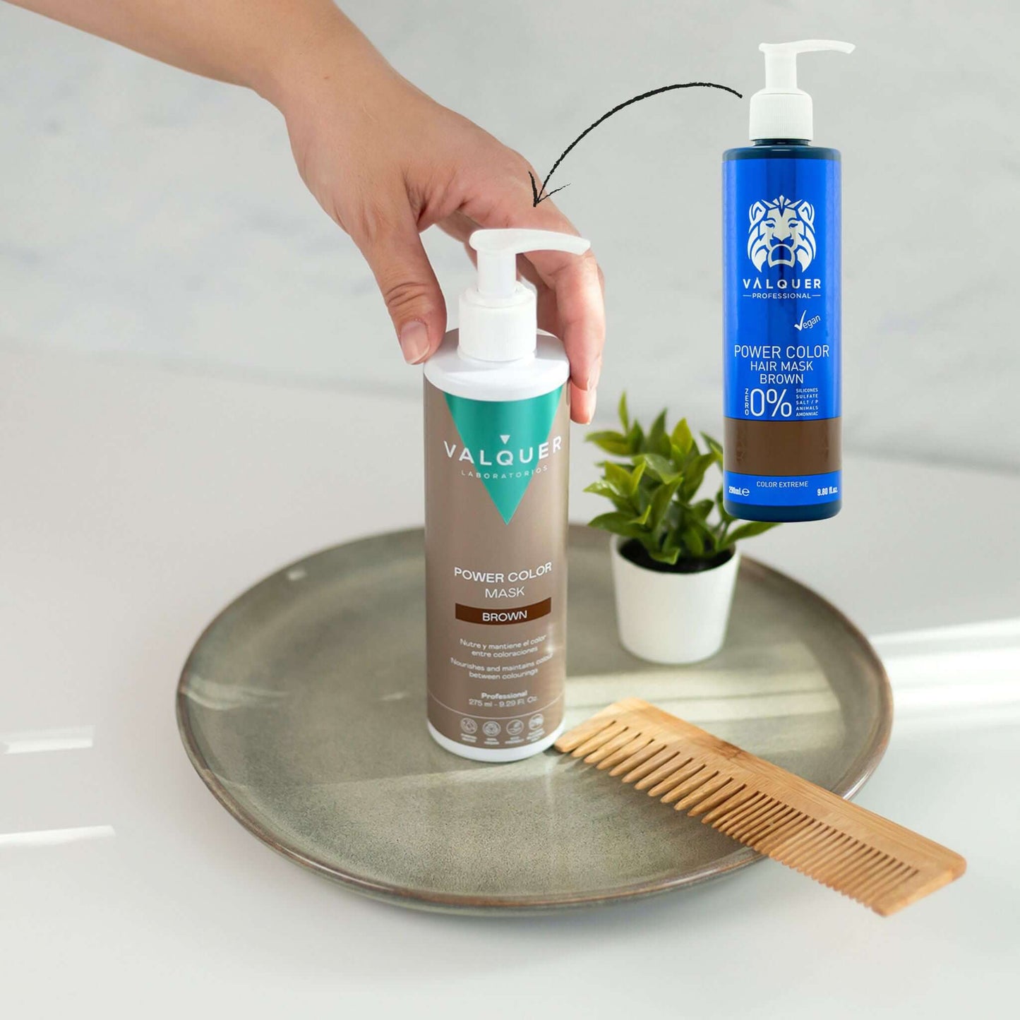 Mascarilla color Castaño - Power Color - 275 ml