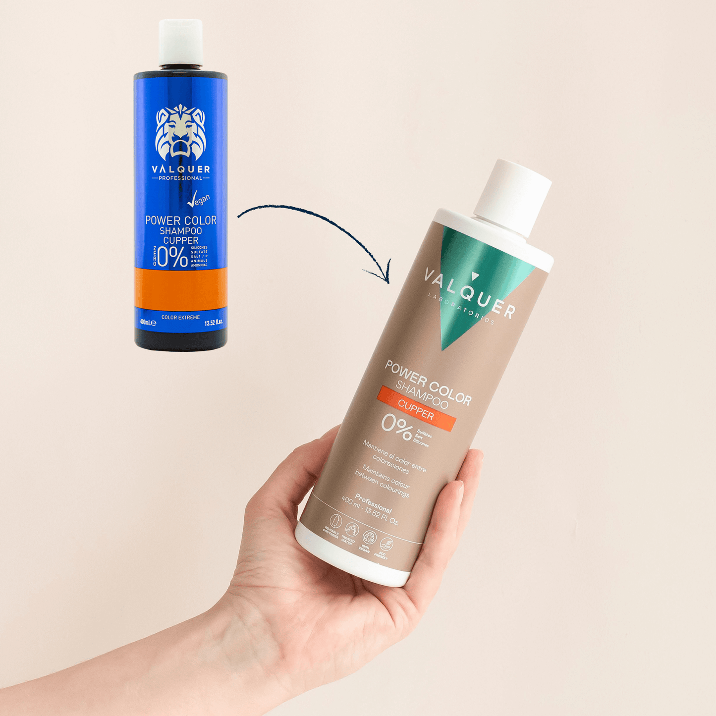 Champú color Cobre - Power Color - 400 ml